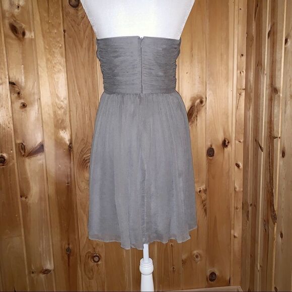 J. Crew gray strapless Arabelle short dress 6P - Picture 5 of 8